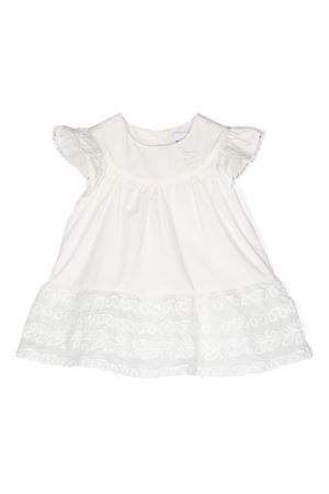 Abito in cotone bianco ERMANNO SCERVINO KIDS | SBAB002CCA272BS0040001